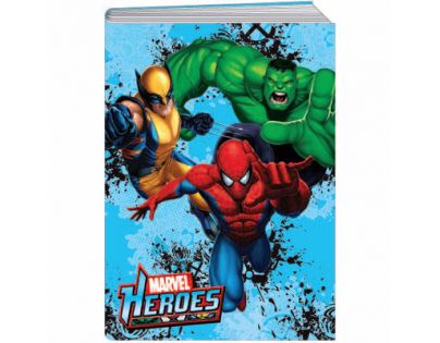 Sun Ce Marvel Heroes Školní sešit s obalem se 60 listy