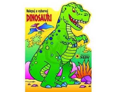 Dinosauři nalepuj a vybarvuj