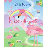 Sun Flamingos Stickers