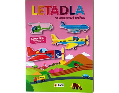 Sun Letadla samolepky k opakovanému použití