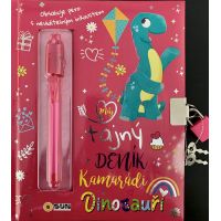 Sun Můj tajný deník na klíček Dinosauři růžový