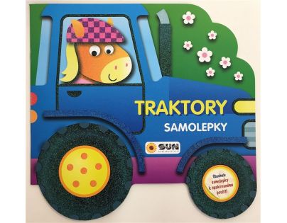 Sun Samolepková kniha s Traktory pro opakované použití