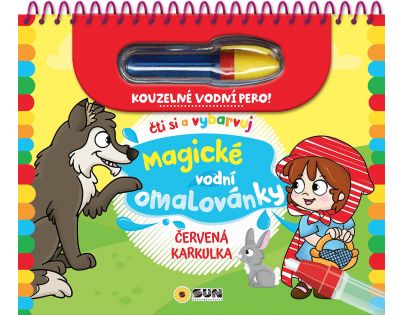 Sun Vodní malování Červená Karkulka