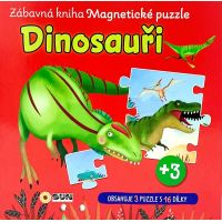 Sun Zábavná magnetická kniha Čti a skládej Dinosauři