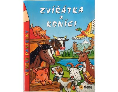 Sun Zvířátka a koníci veselá pastelka