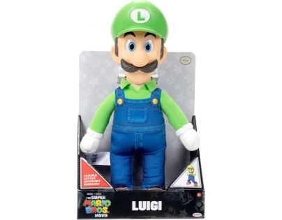 Jakks Super Mario Movie Luigi plyš 30 cm