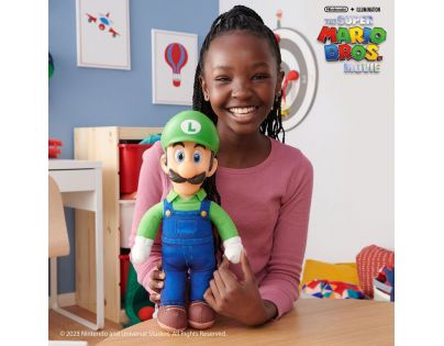 Jakks Super Mario Movie Luigi plyš 30 cm