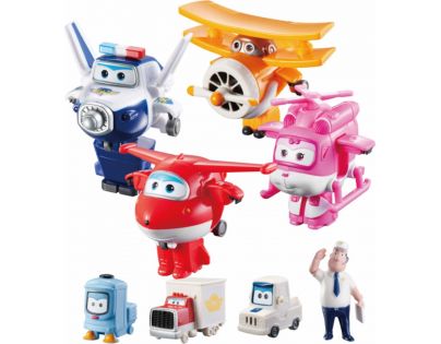 Super Wings Transformuj Robota 4 členové posádky v balení