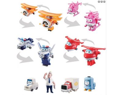 Super Wings Transformuj Robota 4 členové posádky v balení