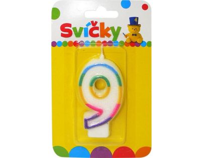 Svíčka na dort číslo 9