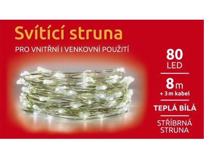 Marimex Svítící struna 80 LED