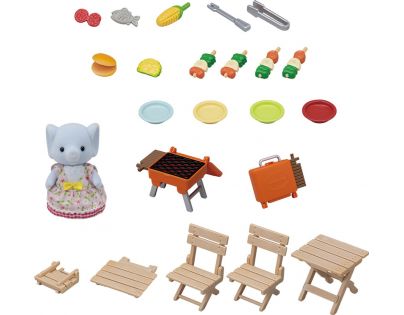 Sylvanian Families BBQ Sada na piknik se slonem