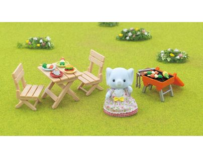 Sylvanian Families BBQ Sada na piknik se slonem