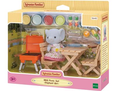 Sylvanian Families BBQ Sada na piknik se slonem