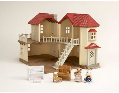 Sylvanian Families Dárkový set Městský dům se světly a příslušenstvím E