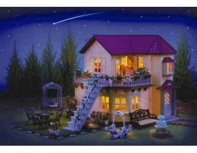 Sylvanian Families Dárkový set Městský dům se světly a příslušenstvím E