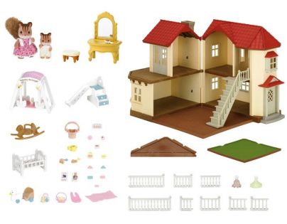 Sylvanian Families Dárkový set Městský dům se světly a příslušenstvím