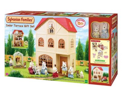 Sylvanian Families Dárkový set Třípatrový dům s příslušenstvím a figurkami A
