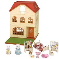 Sylvanian Families Dárkový set Třípatrový dům s příslušenstvím a figurkami A Sylvanian Families Dárkový set Třípatrový dům s příslušenstvím a figurkami A
