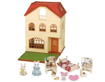 Sylvanian Families Dárkový set Třípatrový dům s příslušenstvím a figurkami A