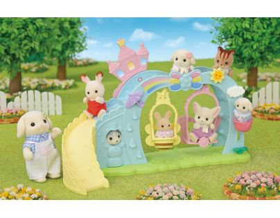 Sylvanian Families Duhové houpačky se skluzavkou