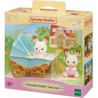 Sylvanian Families Dvojčata Chocolate králíků s kočárkem 3