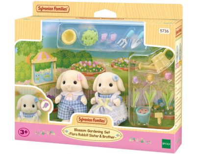 Sylvanian Families Květinový set a sourozenci Flora králíků