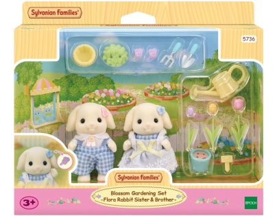 Sylvanian Families Květinový set a sourozenci Flora králíků