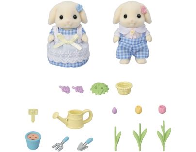 Sylvanian Families Květinový set a sourozenci Flora králíků
