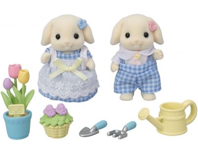 Sylvanian Families Květinový set a sourozenci Flora králíků