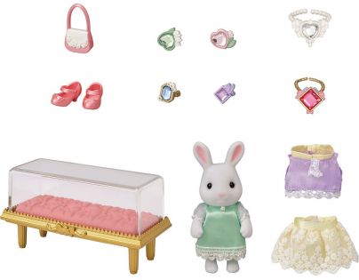 Sylvanian Families Město bílý králík se šperky a drahokamy