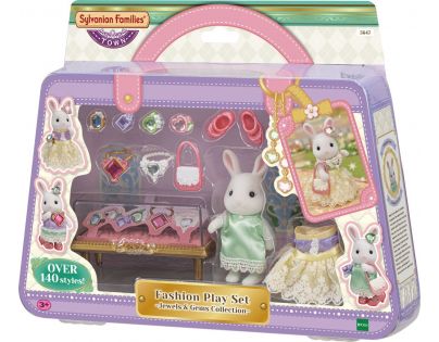 Sylvanian Families Město bílý králík se šperky a drahokamy