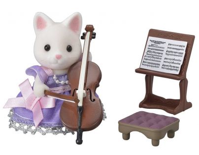 Sylvanian Families Město Cellistka hedvábná kočka