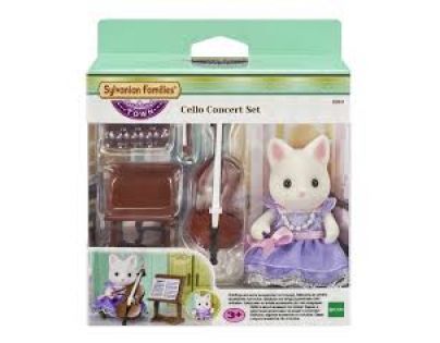 Sylvanian Families Město Cellistka hedvábná kočka