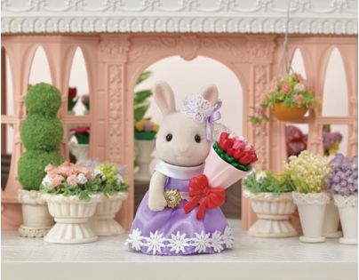 Sylvanian Families Město králík s květinovými dary