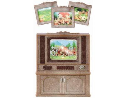 Sylvanian families Nábytek - skříňka s barevnou televizí