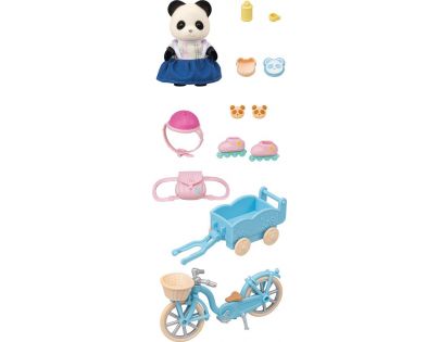 Sylvanian Families Panda a cyklobruslařský set