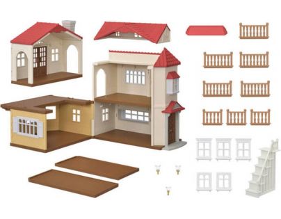 Sylvanian Families Patrový dům s červenou střechou- Poškozený obal