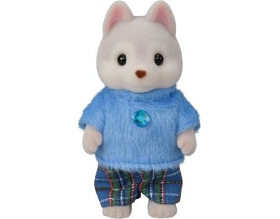 Sylvanian Families Rodina Husky s trojčaty