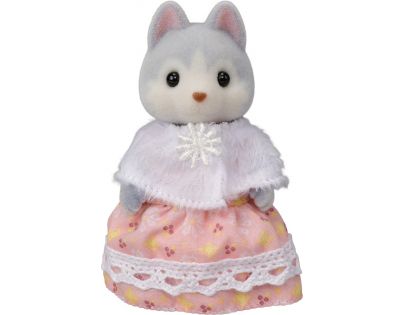 Sylvanian Families Rodina Husky s trojčaty