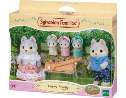 Sylvanian Families Rodina Husky s trojčaty