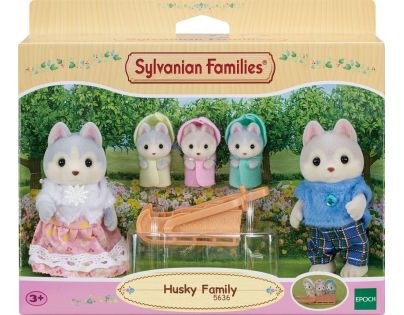 Sylvanian Families Rodina Husky s trojčaty