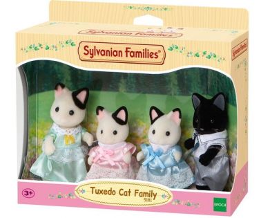 Sylvanian Families Rodina koček s černým kocourem