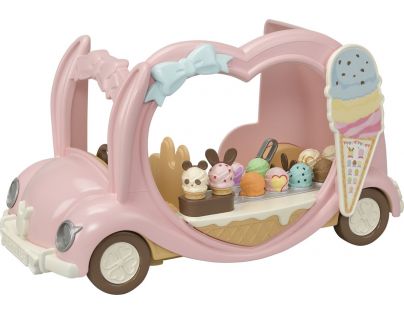 Sylvanian Families Růžový zmrzlinářský vůz