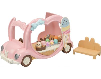 Sylvanian Families Růžový zmrzlinářský vůz