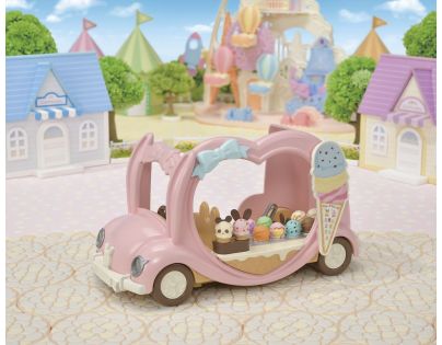 Sylvanian Families Růžový zmrzlinářský vůz