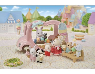 Sylvanian Families Růžový zmrzlinářský vůz