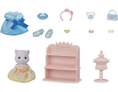 Sylvanian Families Šaty a ozdoby pro princezny s kotětem