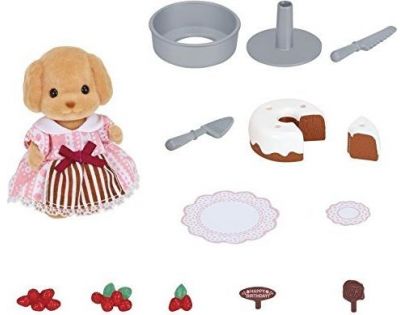 Sylvanian Families Set zdobení dortů a pudl