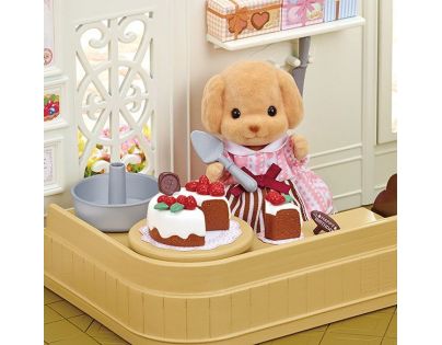 Sylvanian Families Set zdobení dortů a pudl